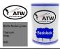 Preview: BMW-Motorcycles, Titanium Gray, 846: 500ml Lackdose, von ATW Autoteile West.